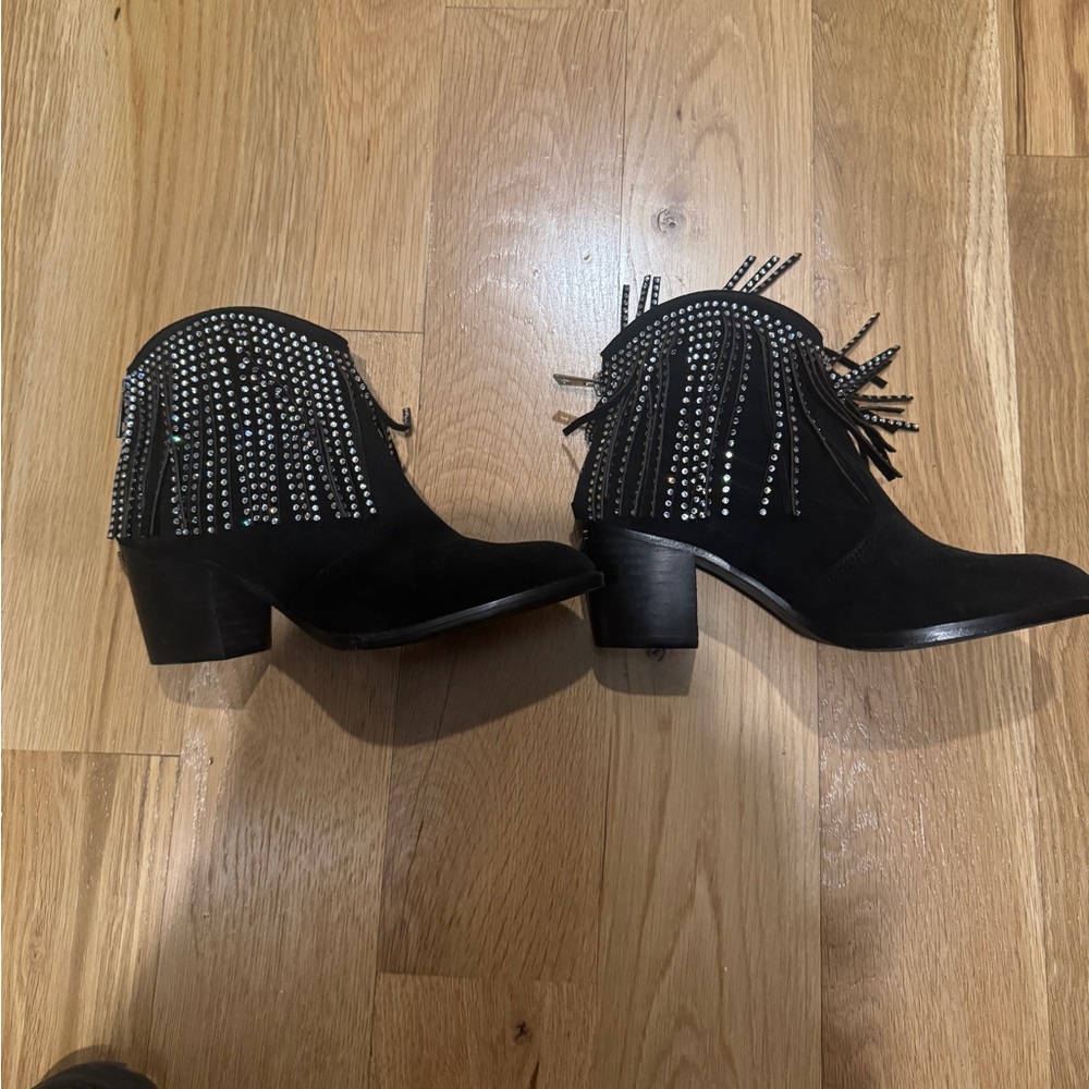 Zadig & Voltaire Women's Molly Strass Fringe Ankle Boots